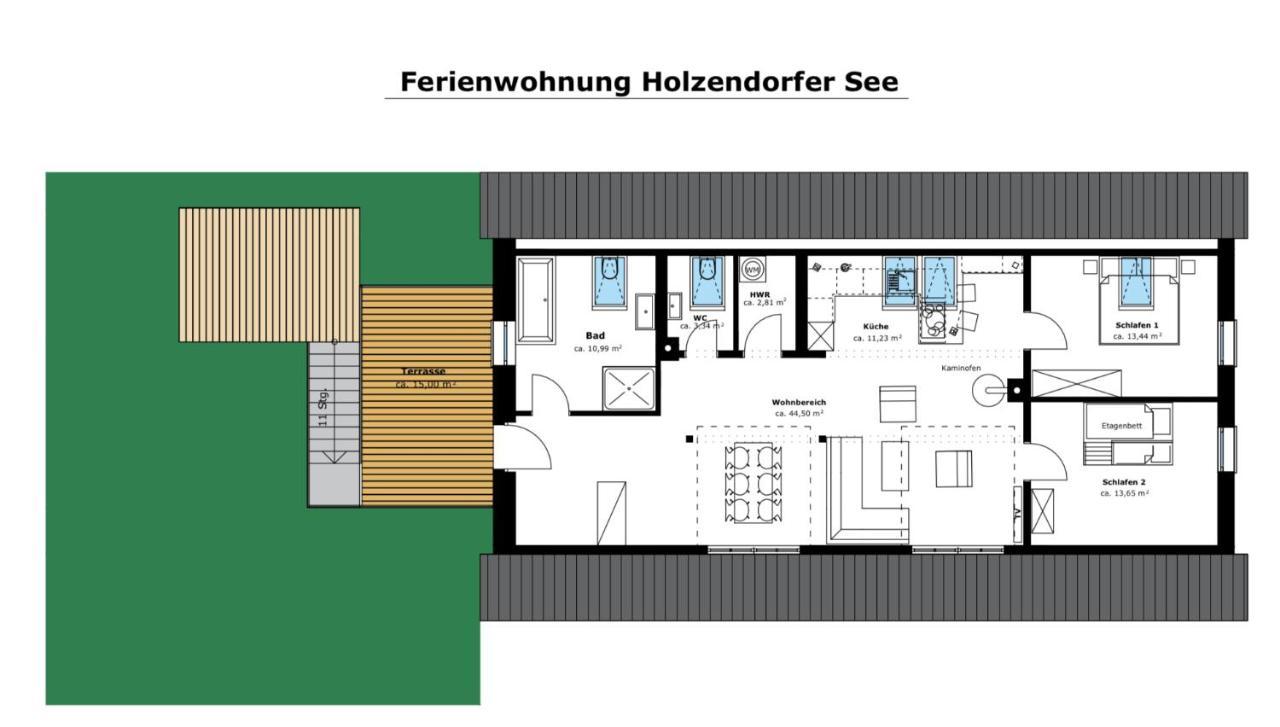 Ferienwohnung Holzendorfer See Holzendorf  외부 사진